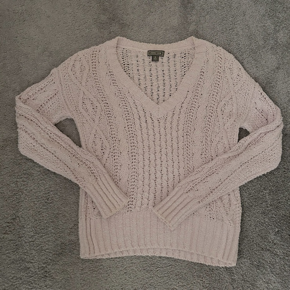 J.crew point Sur cable sweater